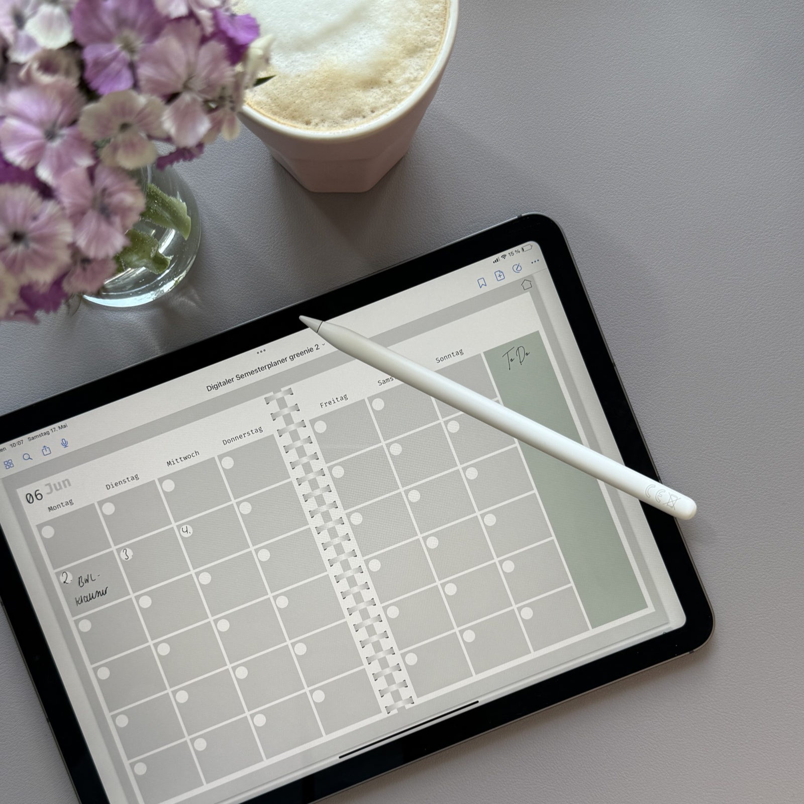 Digitaler Semesterplaner -greenie-