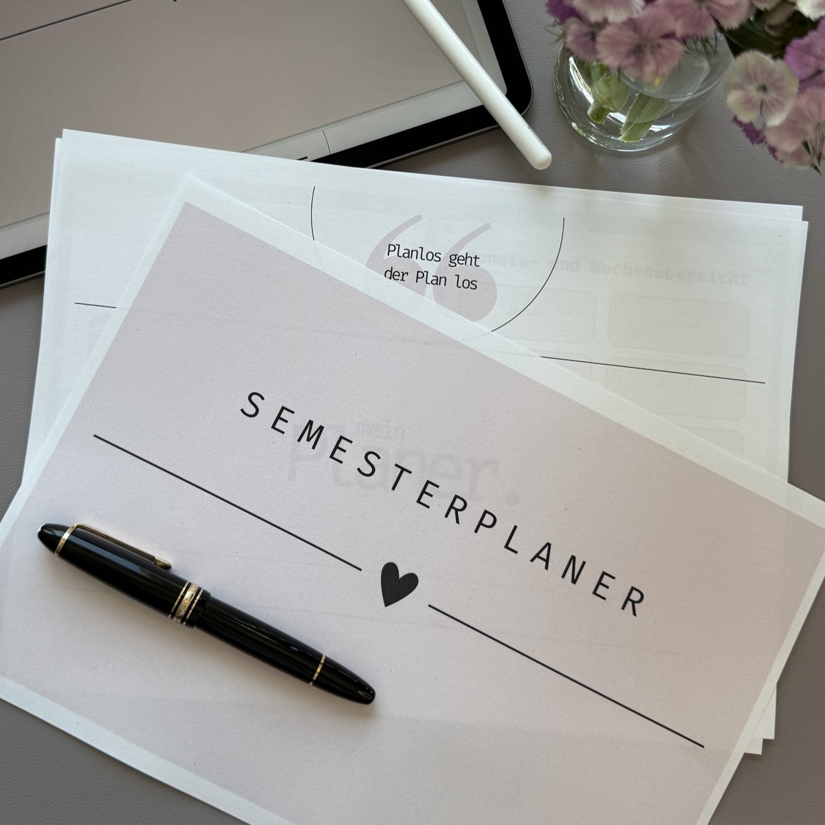 Digitaler Semesterplaner -rosie-