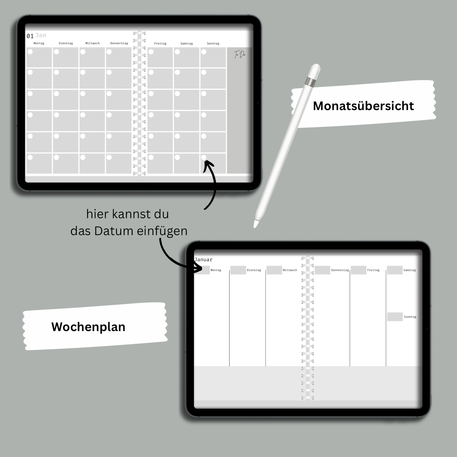 Digitaler Semesterplaner -greyie-
