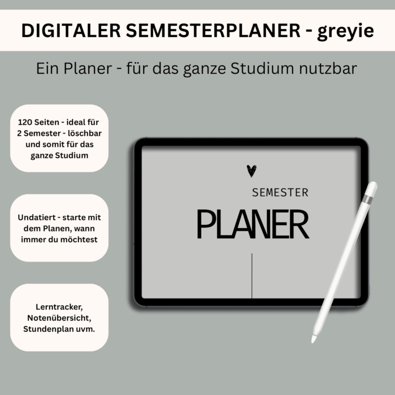 Digitaler Semesterplaner -greyie-