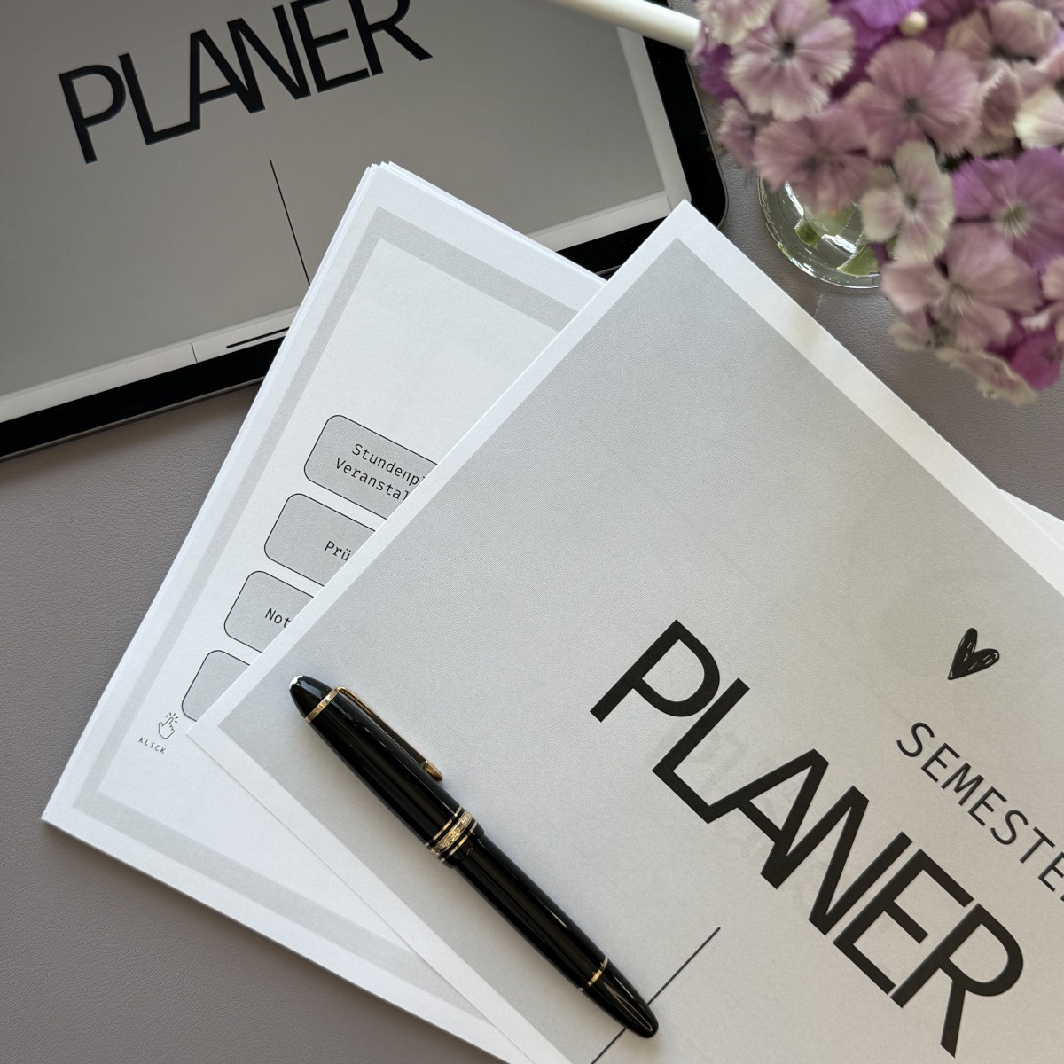 Digitaler Semesterplaner -greyie-