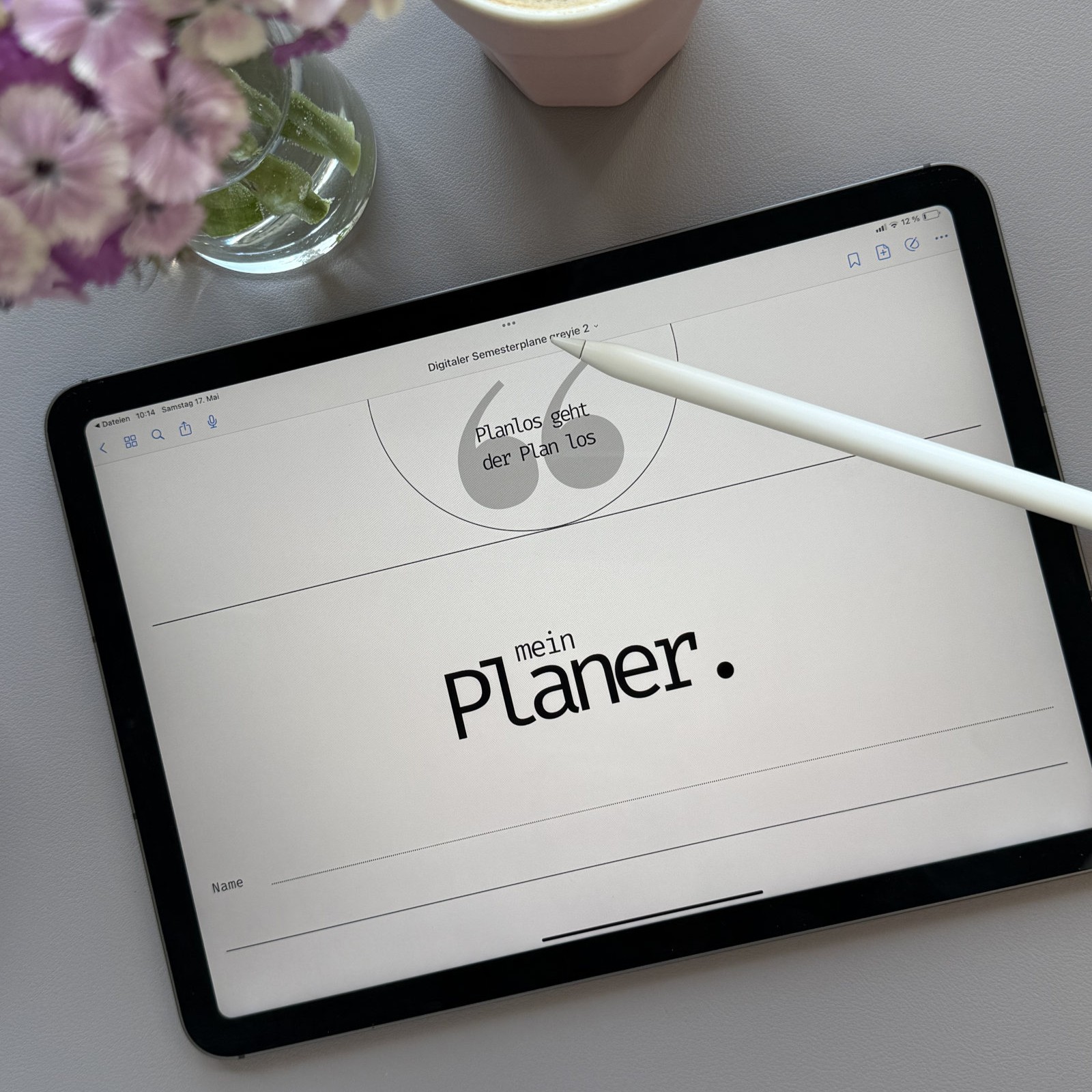 Digitaler Semesterplaner -greyie-