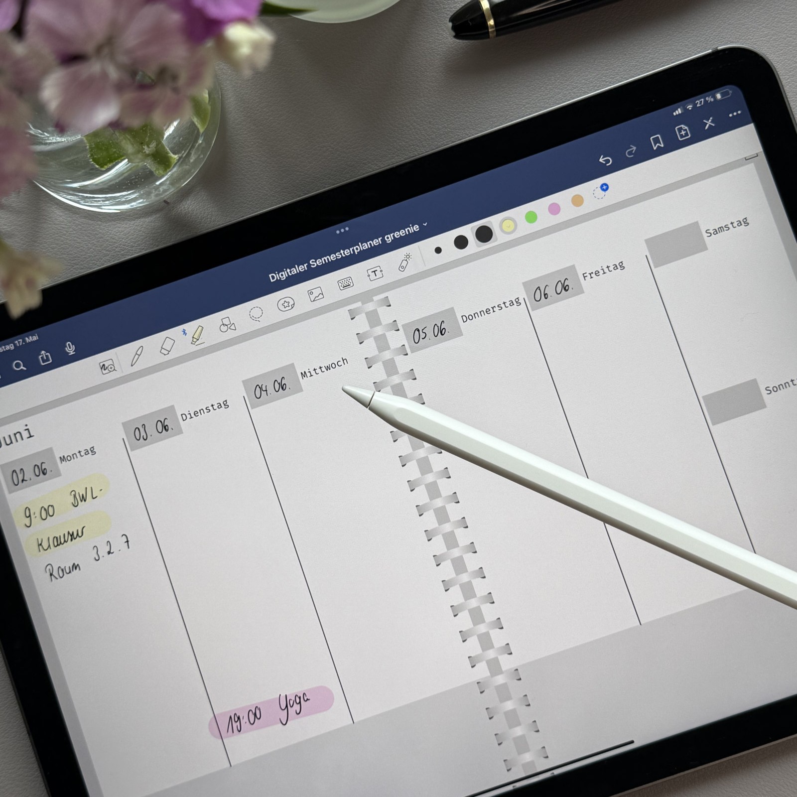 Digitaler Semesterplaner -greyie-