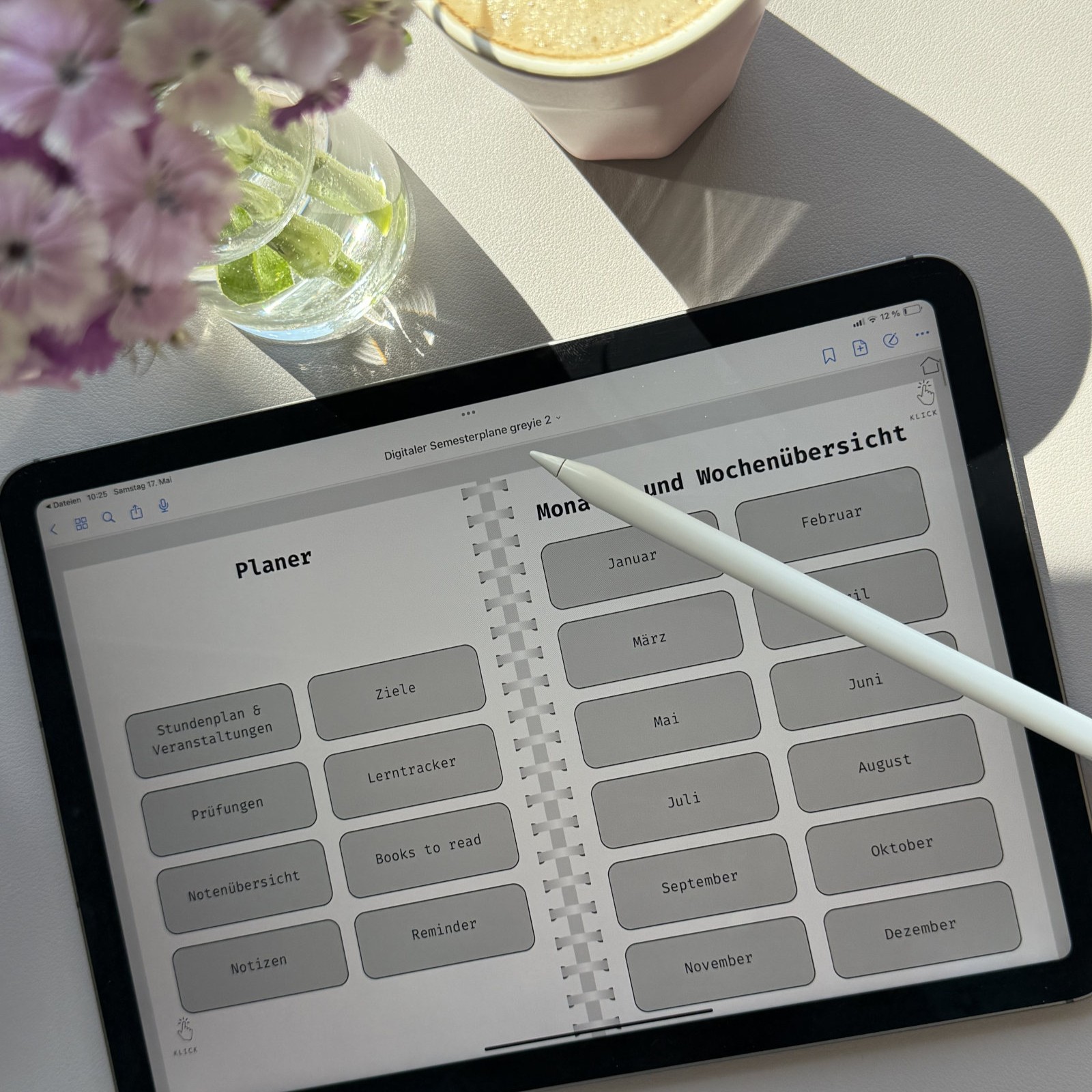 Digitaler Semesterplaner -greyie-