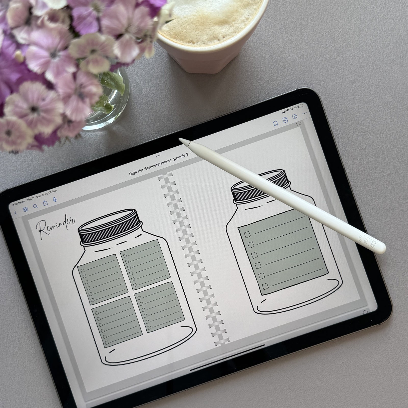 Digitaler Semesterplaner -greenie-